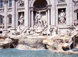 The Trevi Fountain, Palazzo Poli, Rome, Lazio, Italy, Europe.